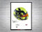 Lando Norris Racing Driver 2025 Helm signiertes Poster A4