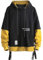 Felpa Uomo con Cappuccio Abbigliamento Felpe Manica Lunga Colori a Contrasto Hoodies Sweatshirt Pullover Tops Autunno Inverno Moda (Giallo, M)
