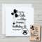 NEWSTAMPS Stempel Sagt die Eule Motivstempel groß aus Holz & Gummi zum Karten basteln, Holzstempel, Sprüche, Spruchstempel, Textstempel, Schrift, Scrapbook, Textilstempel, Deko