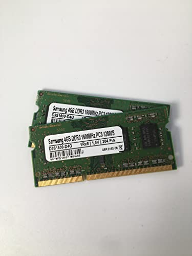 Samsung 3rd 2x4GB Kit DDR3 1600MHz SO-Dimm PC3-12800S 1Rx8 1,5V 204pin