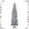 GYMAX 230 cm Albero di Natale Innevato, 641 Rami in PVC, Folto e Realistico, Base Pieghevole in Metallo, Montaggio Facile (Stile 4)