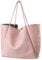 Hoxis Damen Übergroße Kunstleder Tragetasche, Rose