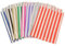 5x7 Pack of 100 Assorted Striped Paper Sweet Bags Ideal for Any Occasion & can be used as Party, Candy, Sweet, Gift, Popcorn, Small Paper bags