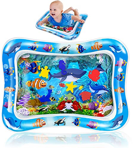 Tapis d'eau de bébé, Tapis Eau Gonflé Enfant, Jouet Bebe Tapis Eau, Jouet Bebe Tapis Eau pour Bébés et Tout-Petits Tapis Jouet Bebe 3 6 9 12 Mois Amusement
