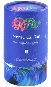 Go with The Flo Soft Menstrual Cup - Super Soft and Flexible - Best Sensitive Cup - Wear for 12 Hours (Large)