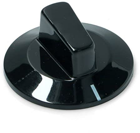 LEMONA electronics Bouton de contrôle noir Ø 50 mm pour thermostat de four (trou en forme de D Ø 6 x 4,6 mm) 0000.524.413