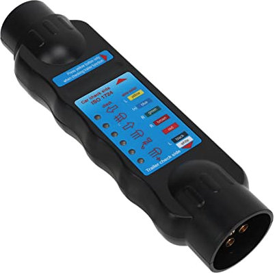 Testeur de Câble de RV, Testeur de Prise de Remorque en Cuivre Précis à 7 Broches, Opération Facile en Plastique pour Automobile