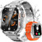 PODOEIL Smartwatch Herren Vollmetall Outdoor Tactical Smartwatch mit Telefonfunktion, 20 Sportmodi IP67 Militär Smart Watch Herren wasserdichte mit Blutdruckmessung verfügbar für Android und iOS