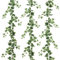 Dremisland 3 Stück Künstliches Grün Ivy Rebe Kit, 200cm Geruchlose Seidenefeu Girlande mit Grün Blättern Gefälschte Hängepflanze Dekoration für Wand Fenster Hochzeitsfeier Indoor Outdoor Dekor