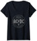 Damen AC/DC Rock Music Band Rock N Roll Damnation T-Shirt mit V-Ausschnitt
