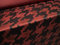 Scuba Stretch-Spandex-Doppeljersey-Kleiderstoff, Meterware – Hahnentritt-Druck – Weinrot