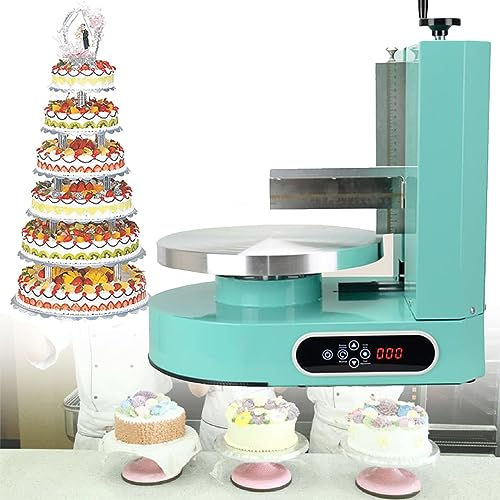 Máquina automática para Tartas con Plato Giratorio para Tartas, 4-12 Pulgadas, Herramientas para Hornear Pasteles de cumpleaños, Plato Giratorio, máquina de Revestimiento para Alisar Pasteles, Yeso,