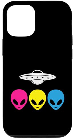 Hülle für iPhone 14 Pro Pansexual Pride Subtile Pan LGBTQ Lustige Aliens im Weltraum