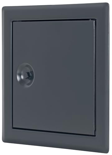 MW multi werkzeug Revisionstür 150 x 150 mm Vierkantschloss Stahl verzinkt anthrazitgrau RAL 7016 pulverbeschichtet 15 x 15 cm