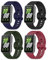 CHANRASI 4 Stück Armband Kompatibel mit Samsung Galaxy Fit 3 Damen Herren,Weiches Silikon Sport Ersatzarmband für Samsung Galaxy Fit 3.