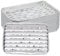 Relaxdays Grillschale Alu, 40er Set, 34 x 22 cm, Aluschalen für Grill, Alugrillschalen mit Löchern, bis 260 °C, Silber