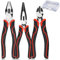 Set di 3 pinze, pinze diagonali e pinze, set di pinze professionali con valigia, set di pinze professionali per viaggi, set di pinze professionali