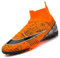 VTASQ Fußballschuhe Herren High Top TF Kunstrasen Fussballschuhe Kinder Jungen Trainingsschuhe Professionelle Athletics Outdoor Sport Turf Football Schuhe Unisex Orange 41 EU
