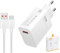 33W Caricabatterie USB con Cavo di Ricarica da 1 Metro USB-C | Caricabatterie da Muro Caricabatterie Rapido Turbo Power Supply compatibile con Xiaomi Redmi Note 13/12/11/11S/9 Pro/10/10 Pro/10S/9T