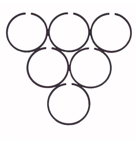 6 fasce elastiche da 48 mm x 1,5 mm compatibili con vari modelli di motoseghe