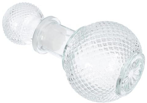 OUNONA Glass Wine Decanter Whiskey Dispenser Stopper Brandy Bottles for Home Bar Bartender Use