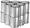 NUOBESTY 1 Ensemble Pots De Peinture en Métal Vides Canette en Aluminium Pots De Peinture Vides avec Couvercles Seaux De Peinture pour La Peinture Silver Acier Inoxydable