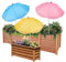 MIAOLLUN 3Pcs Pflanzenschirme für Outdoor-Pflanzen, 40 Gartenschirm Sonnenschutz Sonnenschutz Abdeckung Gartenschirm Schatten für Topfpflanzen und Gartenbeete