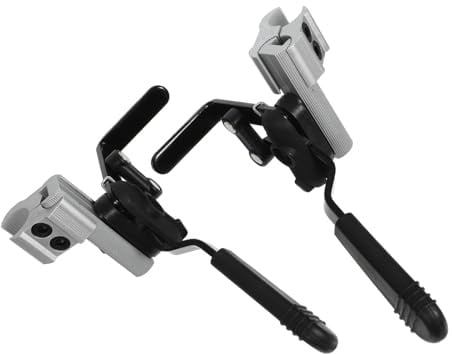 2 Stück Rollstuhlbremshebel für Sichere Fahrten aus Aluminiumlegierung | Einfache Montage, 22mm Passend, Schwarz, für Pflege und Alltag, Klarer Bremseffekt