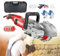 Electric Wall Chaser 115mm Blade Wall Groove Cutting Machine 4000W Brick Concrete Slotting Machine 7500 RPM with Max Slotting Depth (Red)