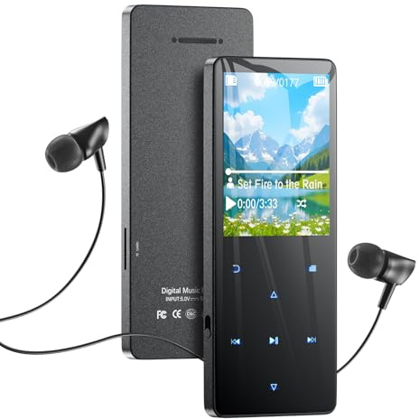 64GB Lettore MP3 Bluetooth 5.3, lettore musicale portatile con altoparlante