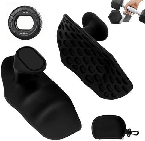 Euablfo 2 Stück Anti Griffpolster Kraftsport, Griffring, Handschutz Gym, Atmungsaktive & rutschfeste Grip Pads, Griffhilfen Kraftsport, für Klimmzüge, Bodybuilding, Fitness & Crosstraining