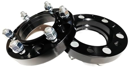 Glymzoi Spurverbreiterungen 2PCS Modifikation Spurverbreiterungen für mit Schrauben 12X1,5 Spurverbreiterung für Mitsubishi für Magnum L200 2001(30mm black)