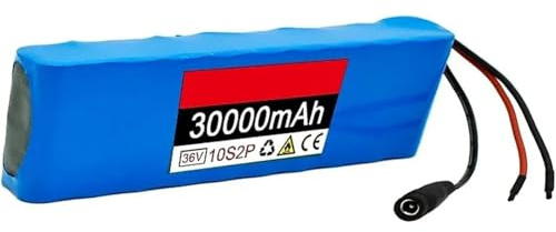 36V 30Ah 10S2P E-Bike-Akku, Wasserdichter Akku Für E-Scooter Und Elektrofahrräder, Mit Ladegerät Und BMS, Für Motoren Von 0 Bis 500W XT60+DC