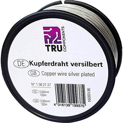 TRU Components Kupferdraht 1516006/40 1562139, Außendurchmesser (ohne Isolierlack): 0,60 mm, 40 m