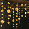 52 Ft Gold Twinkle Little Star Party Girlanden Kit Metallic Matt Gross Big Paper Circle Girlande Wimpelkette Banner Dekoration für Geburtstag Baby Shower Hochzeit Graduierung Ramadan Mubarak Eid Party