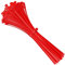 intervisio Fascette Plastica per Cablaggio Riutilizzabili, 200 mm x 7,6 mm, Rossa, Richiudibili, Riapribili, Fermacavo Elettricista 200mm Nylon Cavi Stringicavo, 100 Pezzi