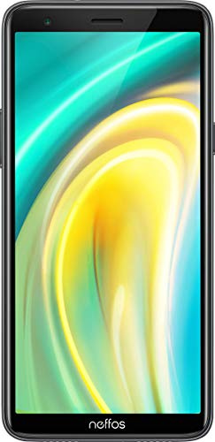 Neffos A5 Dual-SIM Smartphone (15,2 cm (5,99 Zoll) HD+ Display, 16 GB interner Speicher, 5 MP Kamera, Android 9.0 Go-Edition) Dark Grey