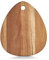 Zeller 25518 Schneidebrett, tropfenform, Akazie, geölt, ca. 30 x 26 x 2 cm