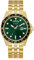 GUESS US Herren-Sportuhr, goldfarben und grün, 1 Stück, Gold, 0, Armband
