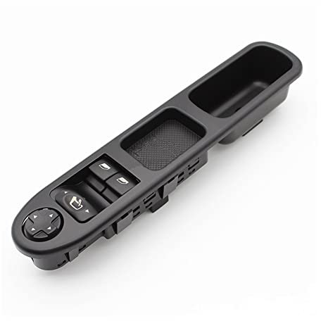 Fenêtre Électrique Interrupteur Lève pour Peugeot 207 CC 2006-2009 Interrupteur Commande Lève-vitre Électrique Bouton Rétroviseur Avant Gauche Côté Conducteur 2 Portes
