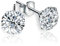 SQAQS Ohrringe, 1 Paar Damen Ohrstecker Sterling Silber Unisex Hypoallergen Knorpel Schlafen Ohrstecker mit 5A Zirkonia, Größe 6mm