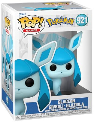 Funko POP! Games: Pokemon - Glaceon | Offizielles Gaming Merch - Vinyl Sammelfigur als Regal Deko - Geschenkidee zum Geburtstag für Fans und Sammler