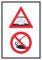 Achtung Laichzeit Laichschonbezirk Angeln verboten hochkant Symbol Aufkleber A8 (52x74mm)