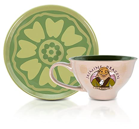 Avatar: The Last Airbender Jasmin Dragon Teetasse und Untertasse, Keramik, 340 ml