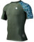HUGE SPORTS Mens Rash Vest Short Sleeve Rash Guard Quick Drying Wetsuit Swimming Shirts for Surfing (Splash,M)