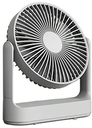 USB Ceiling Fan 4 Speed Desktop Fan Portable Mini Fans Rechargeable Ceiling Fan Air Conditioner Fan Home Office (Color : Gray, Size : 20.3x18.7x5.8cm)