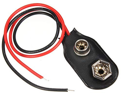 Abledance Connecteur Coupleur Branchement Raccordement Fils de Pile a Clips 9V