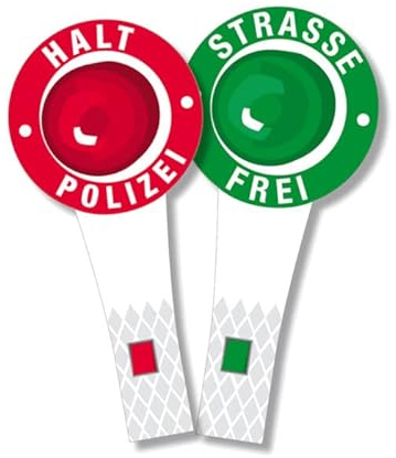 PAINT IT EASY NEU Polizeikelle aus Pappe, 6 Stück