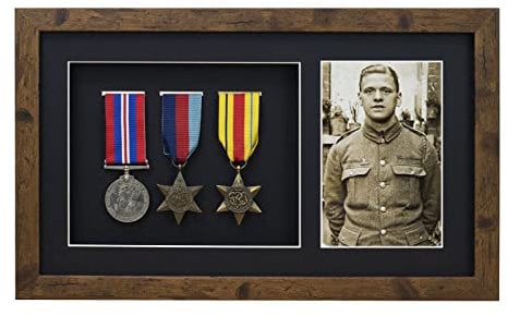 Medal 3D Deep Medal Box Frame With 6×4 inch Photo For War, Military and Sports Medals