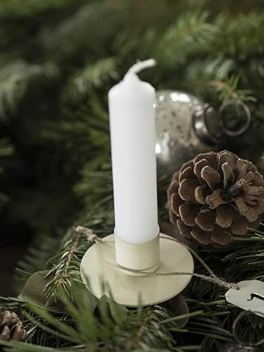 IB Laursen Spiess für Stabkerzen beige Advent Weihnachten 12,5x5,8cm Metall